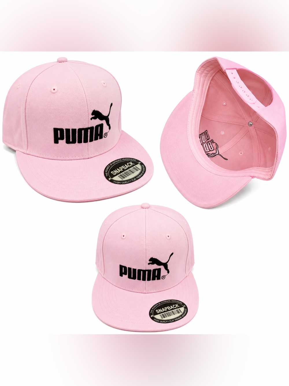 PUMA Pink Snapback Hat puma hat new adjustable puma hat